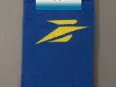 Vue 1 – chaussettes bleues 